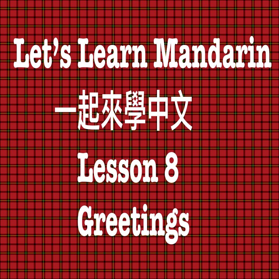 Lesson 8 Greetings