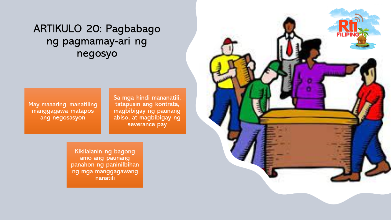 LSA: Pagpapalit ng may-ari ng kumpanya