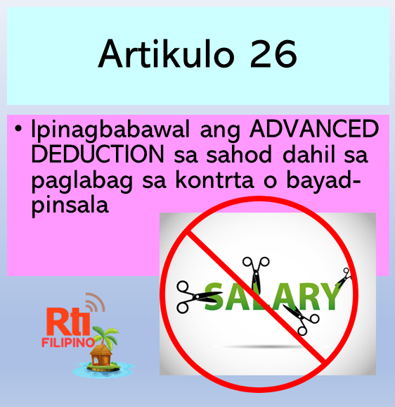 Patakaran: Salary Deduction