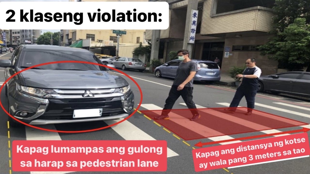 6000 ang multa kung hindi mag give way sa mga pedestrians!