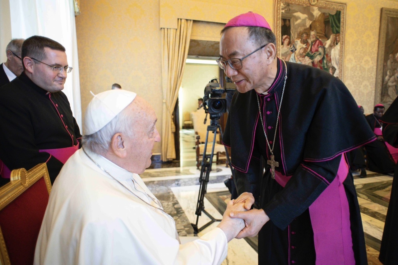 Ang unang Katutubong obispo ng Taiwan ay nakipagpulong kay Pope Francis sa Roma