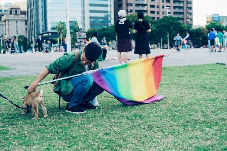 Transgender Parade na ginanap sa Ximen Red Building noong 10/27, na humihingi ng kalayaan sa paggalaw