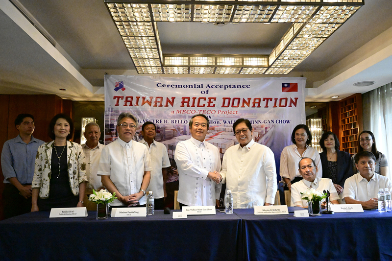 Nag-donate ang Taiwan ng 1000 metric tons na bigas sa Pilipinas