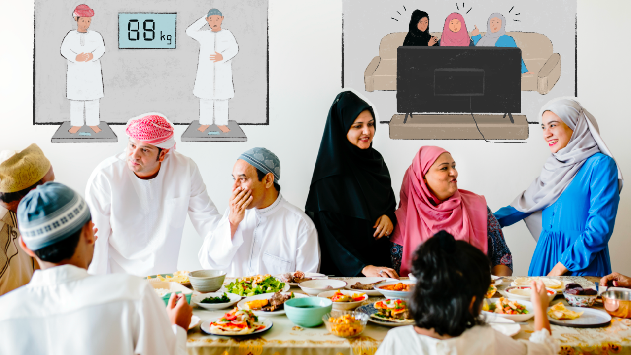 Matapos ang buwan ng pag-aayuno s aumaga habang Ramadan, maraming Muslim ay tumaba ?