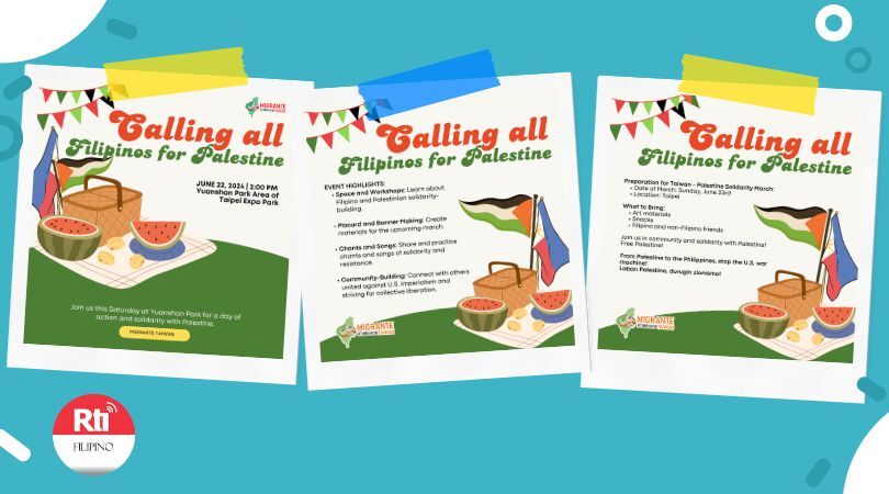 Pagtitipon ng mga Pilipino sa Taiwan para sa Pagkakaisa sa Palestine sa Isang Picnic Event