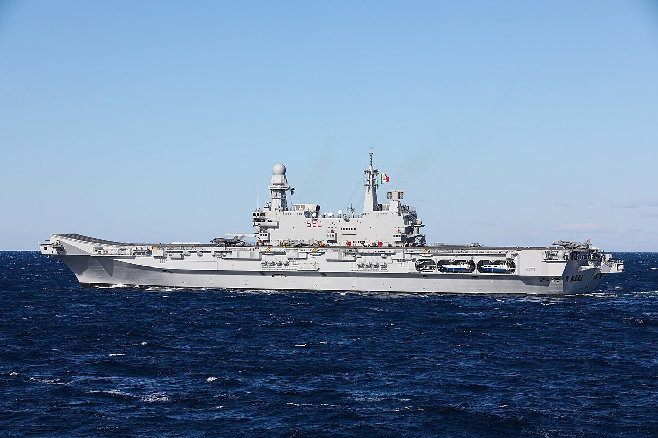 Ang Italian aircraft carrier na Cavour, na nakatuon sa China, ay dadalhin sa Japan sa unang pagkakataon sa huling bahagi ng Agosto