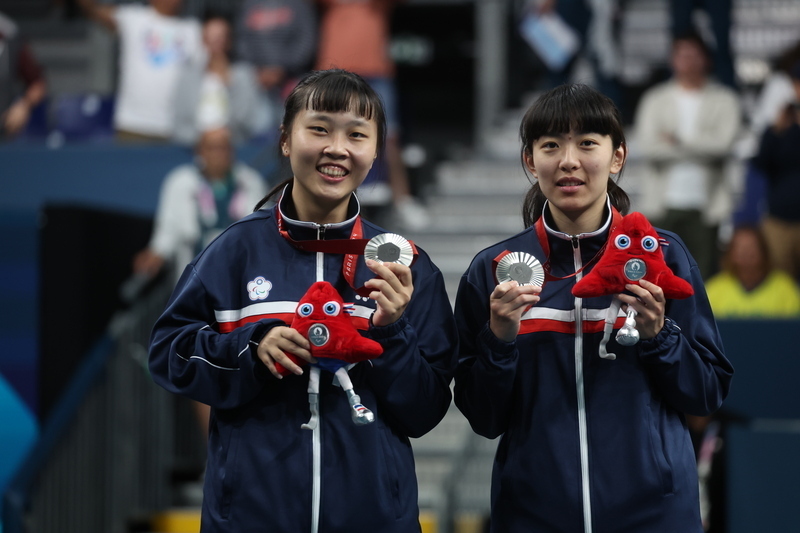 Ang mga Taiwanese para-athletes ay nanalo ng pilak sa table tennis women’s doubles at bronze sa taekwondo