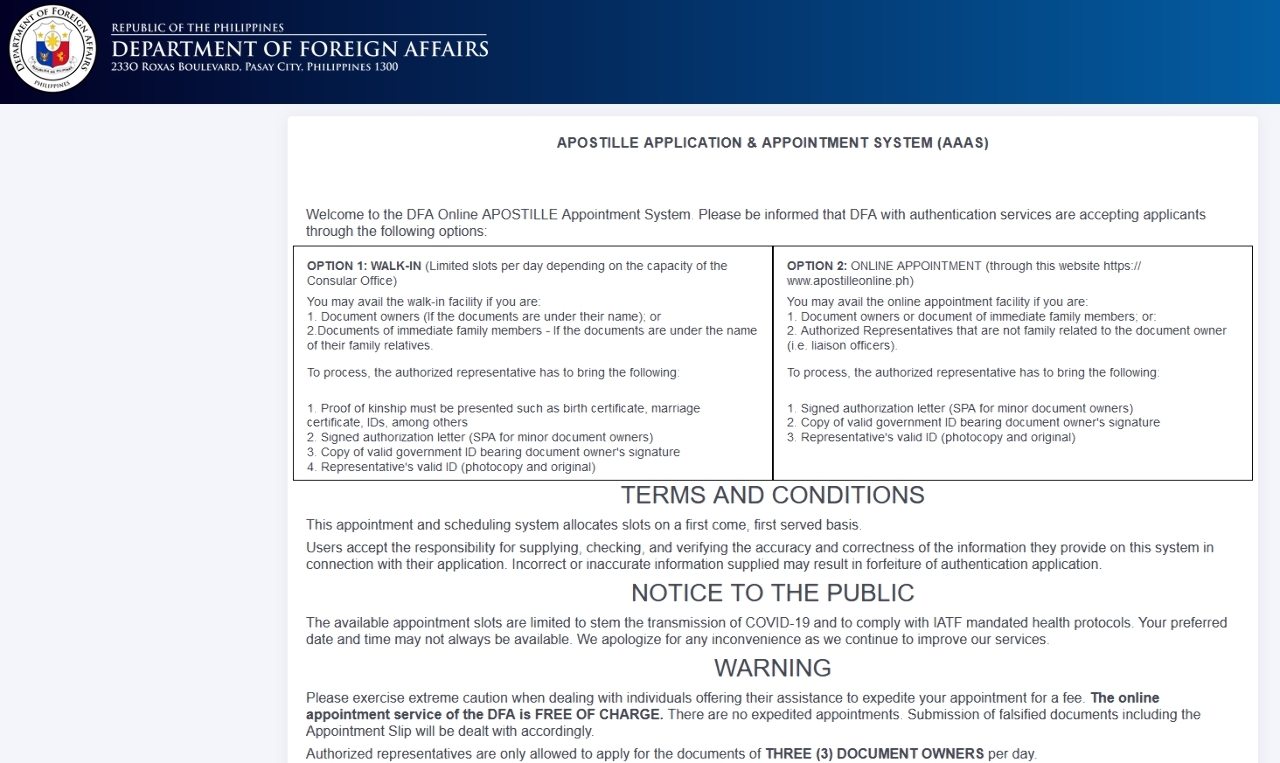 Apostille ng DFA